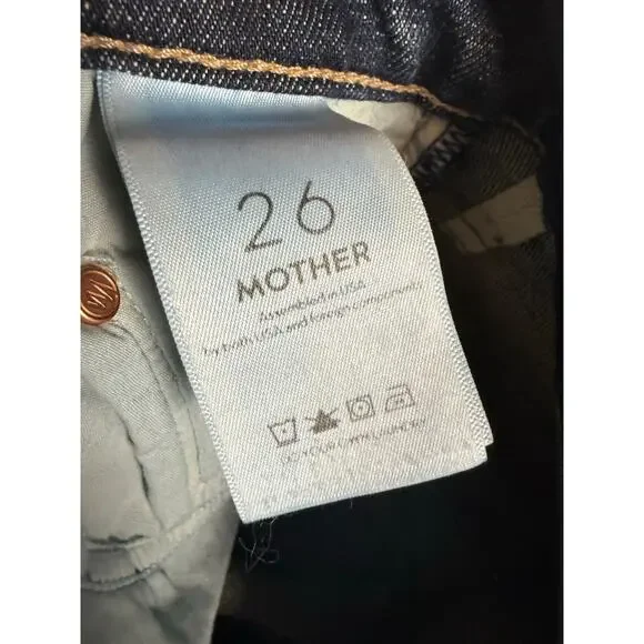 Mother Insider Crop Step Fray Distressed Wildflower Boot High Rise Jeans 26 - Picture 11 of 12